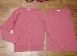 UNITED ARROWS♪【ⅠOF MINE】ピンクアンサンブル長袖F★新品♪