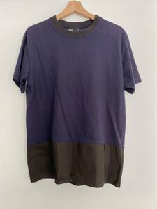 kolor / 半袖Tシャツ TEE/Tシャツ/1/コットン/ネイビー/ポリエステル/ブラック