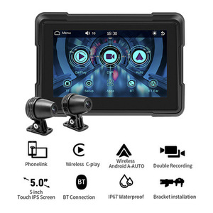 5インチ バイク　モニター　CarPlay Android Auto　ドライブレコーダー 検：AKEEYO/TANAX　AIO-5 Lite 　Alienrider M2pro
