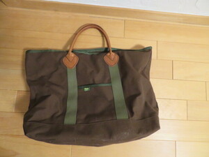 L.L.Bean　ワンピースオブロック　バッグ　FOREMOST BDS TOTE BAG with 靴縁　CSF　リベット