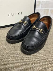 GUCCI ホースビット　黒色　本革　ローファー　35C レディース　キッズ