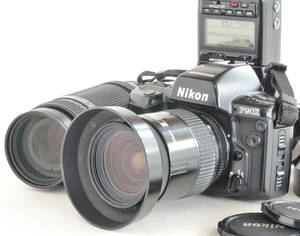撮ってみました Nikon F90xボディ AF28-85・AF75-300レンズ2本とストロボSB-24付き（中古品）