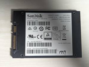 SanDisk　SSD 120GB【動作確認済み】1779