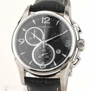 ※お値下げ【未使用品】HAMILTON(ハミルトン) H32612735 ジャズマスター CHRONO QUARTZ　メンズ　ブラック（K135）