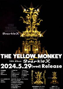 送料無料　５枚　THE YELLOW MONKEY　１０th Album Sparkle X 販促チラシ　A4版片面印刷