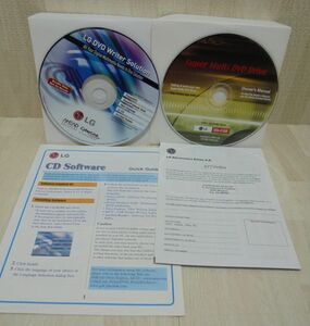 LGドライブ付属品　「LG　DVD Writer Solution」＋「Ownersa Manual」