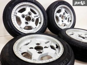 【 希少!! 】 YKOHAMA ヨコハマ ADVAN RALLY アドバンラリー 13インチ 5.5J +32 PCD 114.3 4H タイヤホイール 4本 AE86 ランエボ 棚33C