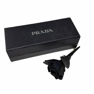 【中古品】 PRADA プラダ コサージュ ブローチ レディース ファッション小物 箱あり L38836RD
