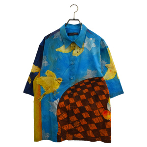 LOUIS VUITTON ルイヴィトン PRINTED S/S SHIRT ペインティングプリンテッド半袖シャツ ブルー 1ABY2B/RM232 ASM HPS70W