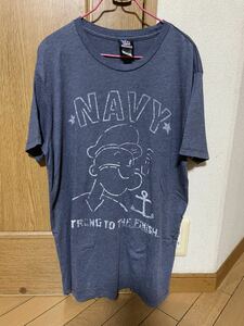 JUNK FOOD(ジャンクフード)NAVYポパイ　USA製ヴィンテージ プリントTシャツ
