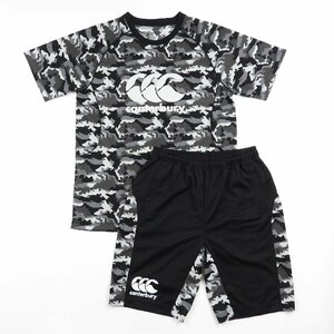 CANTERBURY カンタベリー 半袖 Tシャツ ショーツ セットアップ size L #18759 スポーツ トレーニング 上下 ラグビー 迷彩 カモ