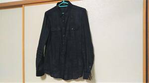BURBERRYレデーィス薄手長袖シャツ　濃紺色（サイズ３８）数回使用　相当美品　 「ノークレーム・ノーリターン扱」