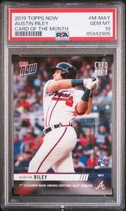 2019 TOPPS NOW CARD OF THE MONTH M-MAY AUSTIN RILEY PSA10 RC