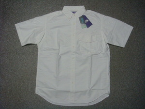THE NORTH FACE PURPLE LABEL 「Cotton Polyester OX B.D. H/S Shirt」 ホワイト S 新品 ザ・ノースフェイス・パープル・レーベル,nanamica