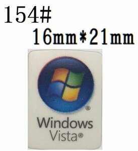 154# 【Windows　Vista】エンブレムシール　■16*21㎜■ 条件付き送料無料