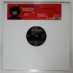 米 PETE ROCK/IT’S A LOVE THINGONE MC ONE DJ/RAPSTER RR0036EP 12