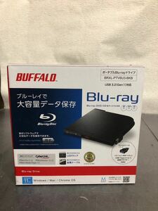 新品未開封 BUFFALO BRXL-PTV6U3-BKB ポータブル/外付けブルーレイドライブ/BDXL/USB3.2 