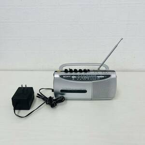 SONY ソニー ラジカセ CFM-E3TV シルバー ラジオカセットレコーダー FM AM Audio IH