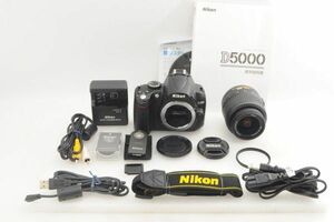 [美品] Nikon ニコン D5000 + 18-55mm レンズ #1577AB