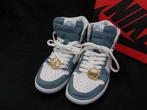 1円 ■美品■ NIKE ナイキ DM9036 104 AIR JORDAN 1 ハイカット スニーカー 表記サイズ 27cm 靴 シューズ ホワイト系 FC4139