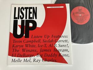 LISTEN UP Features Ray Charles,Tevin Campbell,Karyn White,Ice-T,Winans,James Ingram,El DeBarge.. 12inch WARNER US 921764-0 90年盤