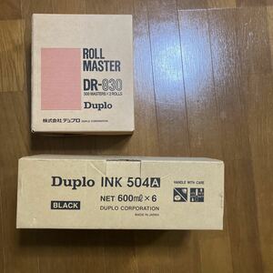 ROLL MASTER DR-830 3002 INK504A BLACK ロールマスター インク デュプロ 印刷機