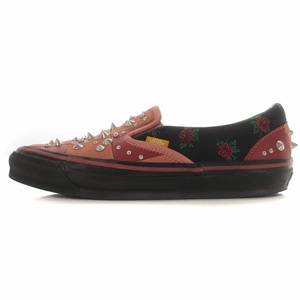 GUCCI × Vans OG Classic Slip-On Red and Pink クラシック スリッポン スタッド レザー スエード 27cm 赤 ピンク 753470