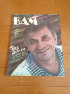 【即決】BAM music paper / vintage 1984 Bill Graham ビル・グラハム 希少品 ロック＆ポップミュージック
