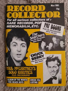 【Record Collector】1981年3月、Paul McCartney、Chuck Berry、The Searchers、Pat Boone