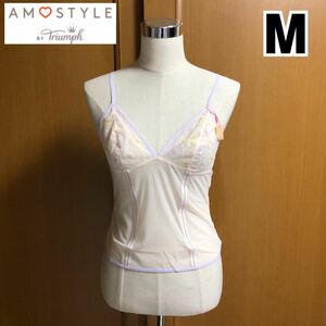 【新品】AMO STYLE by Triumph アモスタイル バイ トリンプ キャミソール ピンク 花柄 フラワー M