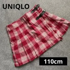 女の子 キッズ 110cm UNIQLO ユニクロ ミニスカート スカート