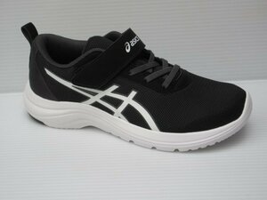 セール asics 24.5cm マジック式 アシックス レーザービーム ML-MG 1154A170 001 黒/白 子供 キッズ 男の子 スニーカー 通学 上履き