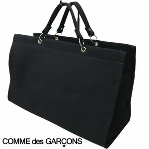 j151 Comme des Garcons コムデギャルソン トートバッグ キャンバス ネイビー ハンドバッグ レディース メンズ 男女兼用 GK102010 正規品