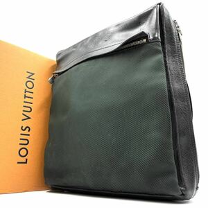 1円《 真贋済・希少品 》LOUIS VUITTON ルイヴィトン ベルーガ アルドワーズ タイガ レザー M30912 ブラック 黒 カーキ メンズ ショルダー