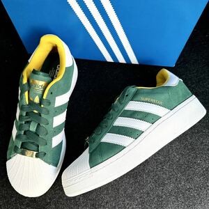 28.0cm 新品未使用 adidas Originals SUPERSTAR XLG スーパースター SST スニーカー シューズ スエード 金ベロ 人気 定番 箱有り 正規品