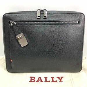 t)バリー BALLY GABHER ブリーフケース ビジネスバッグ 6230945 レザー 牛革 ブラック 鞄 ブランド品 ※未使用/保管品 保存袋/表記タグ有り