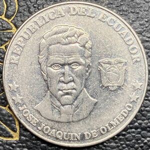 エクアドル硬貨25センタボ2000年　外国　硬貨　コイン　古銭　アンティーク　コレクション
