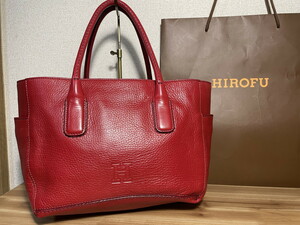  ●２２０００円即決・送料込み●　　HIROFU　ヒロフ　サイドポケット　レザーバッグ