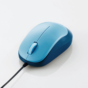 ELECOM エレコム 3ボタンBlueLED有線マウス M-Y8UBBU ブルー 有線 マウス [管理:1000023976]