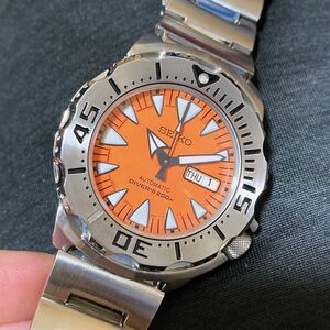 美品　稼働品SEIKO セイコー モンスター自動巻き 腕時計 SRP309K