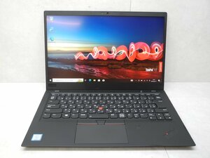 ☆1円☆第8世代☆Lenovo☆Thinkpad X1CARBON 20KG-S0BN00☆高解像度☆Core i5 1.70GHz/8GB/SSD256GB/無線/カメラ/Office/タッチ/DtoD領域☆