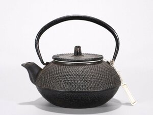 【安】鉄瓶 提梁茶壺 湯沸 煎茶道具 極細工 古美術 古美味 時代物 古董品 455