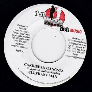 EPレコード　ELEPHANT MAN / CARIBBEAN GANGSTA (SPANISH FLY)