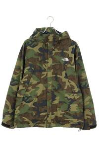 ノースフェイス THE NORTH FACE NP62234 NOVELTY SCOOP JACKET サイズ:XL カモ柄ナイロンブルゾン 中古 BS99