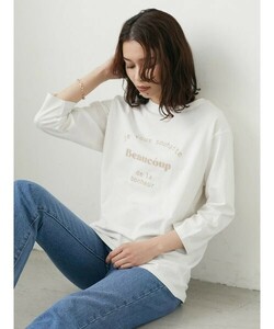 新品 送料無料 グリーンパークス　七分袖Tシャツ