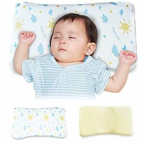 チチロバ(TITIROBA) ベビー枕 ベビー まくら baby 向き癖防止枕 絶壁頭 斜頭 変形 頭の形が良くなる 通気