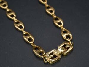 【1375】GIVENCHY ジバンシー ジバンシィ ゴールドカラー ネックレス アクセサリー 長さ約40cm TIA