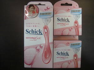 ★ Schick (シック) ハイドロシルク とけだすジェルで、うるおい美肌へ ホルダー(刃付き+替刃1コ) +（替刃3個+2箱）（女性用） カミソリ