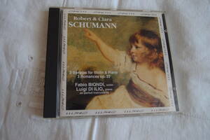 輸入盤　 シューマン　ヴァイオリン・ソナタ 第1番　第2番　クララ・シューマン　作品22 ファビオ・ビオンディ