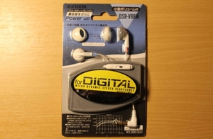 AZDEN MICRO DYNAMIC STEREO HEADPHONES DSR-V88W 未使用品